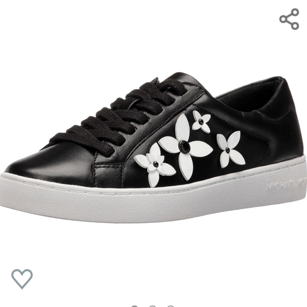 Michael Kors Sneakers with White Flowers sz 8.5